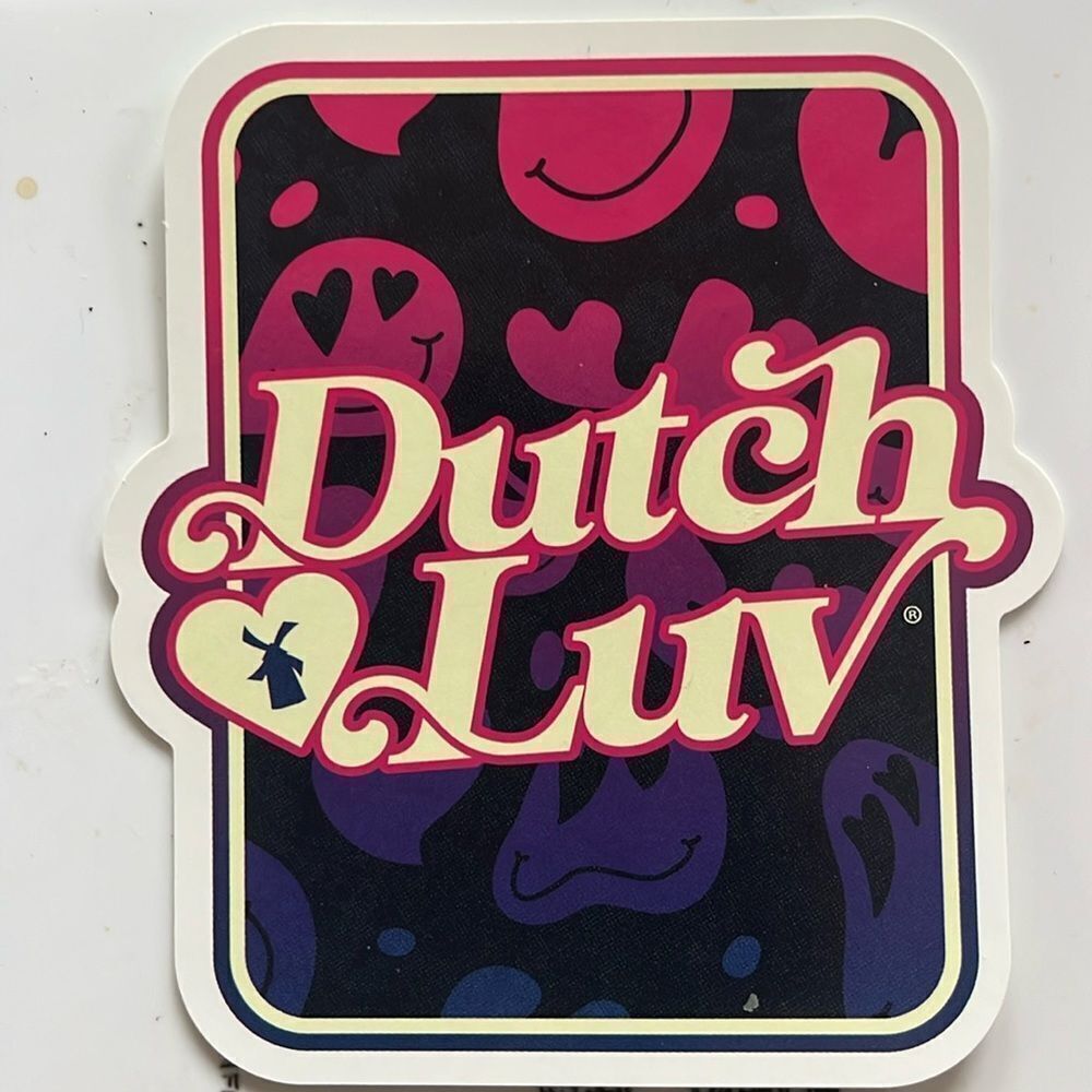 FEBRUARY 2025 DUTCH BROS DUTCH LUV LOGO STICKER OF THE MONTH